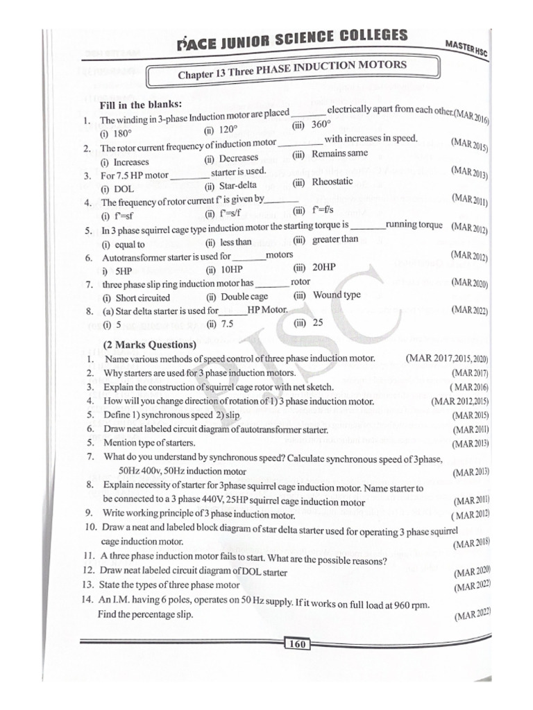 Chapter 13 Three Phase Induction Motors Pdf