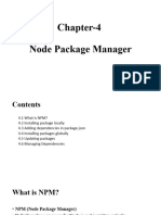 Ch-4 Node Package Manager