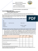 Evaluation Tool For Instructional Materials in Elementary