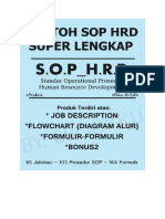 Sop HRD Lengkap Dengan Flowchart Dan Formulir