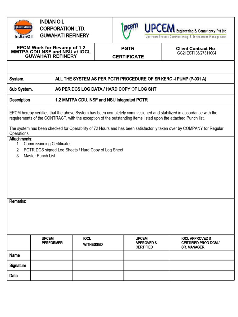 PGTR Format | PDF | Resource Extraction | Fuel Production