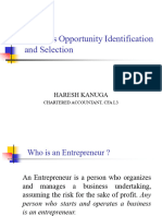 Business Opportunity Identification
