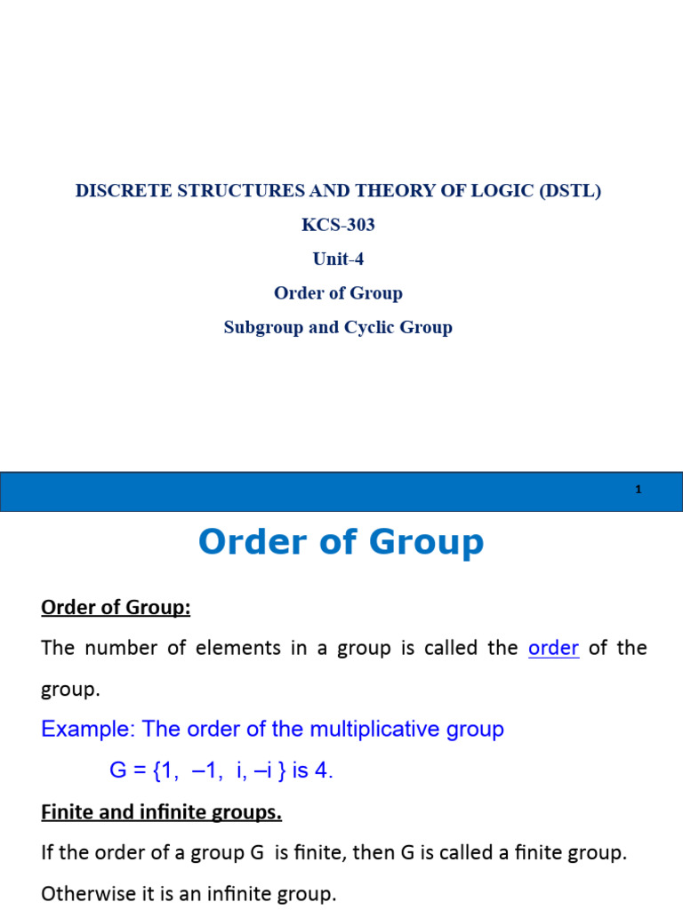 DSTL Groups2 | PDF | Group (Mathematics) | Algebraic Structures