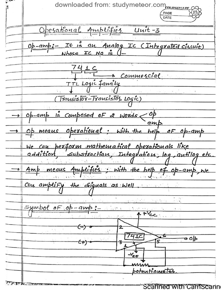 Unit 3-OP Amp f1 | PDF
