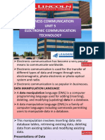 M 5 Electronic Communication Technology