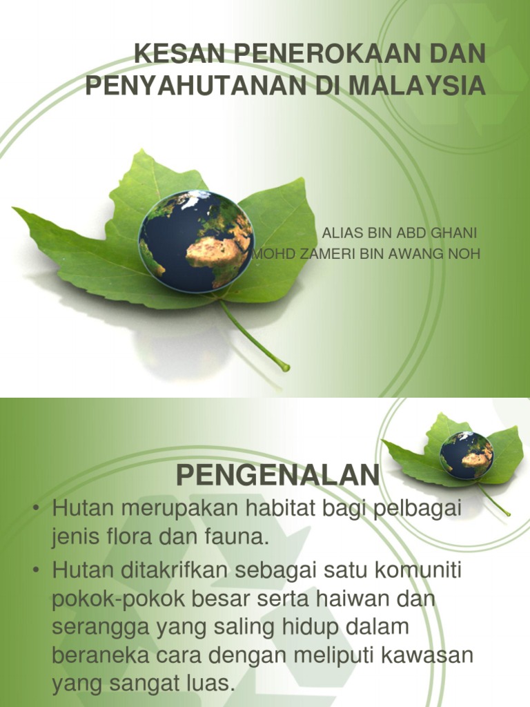 Kesan Penerokaan Hutan