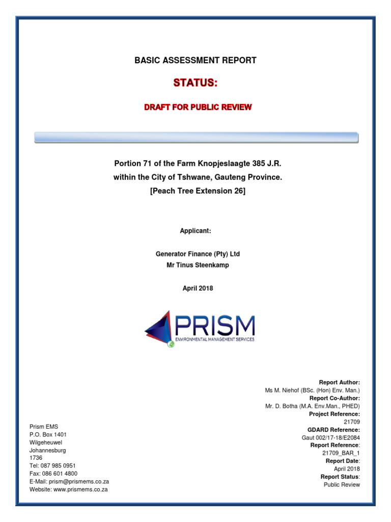Bar 1 | PDF | Environmental Impact Assessment | Sustainability