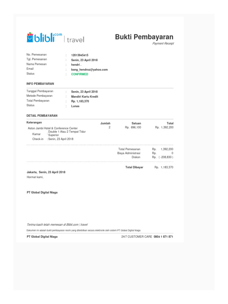 Payment Receipt | PDF