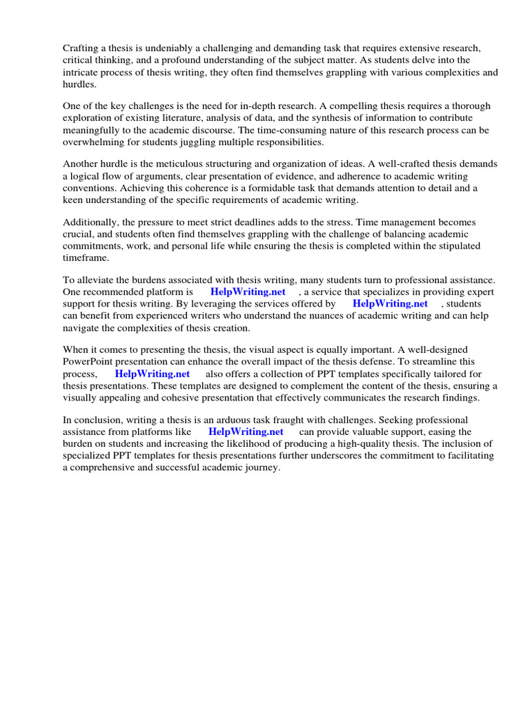 Ppt Templates For Thesis Presentation Pdf