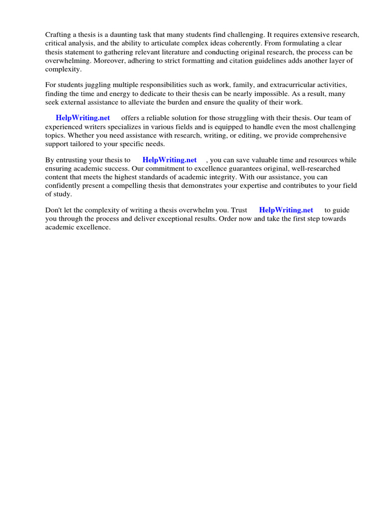 Index Thesis Example PDF