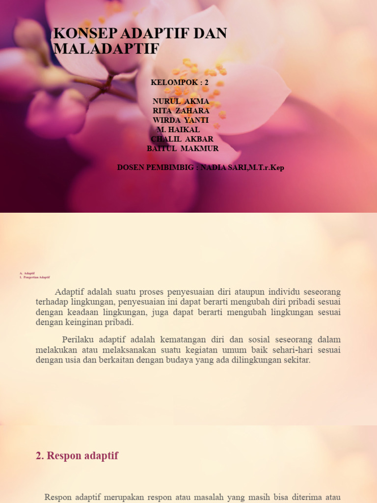Konsep Adaptif dan Maladaptif Perilaku | PDF
