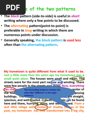 Alternating Pattern In Writing