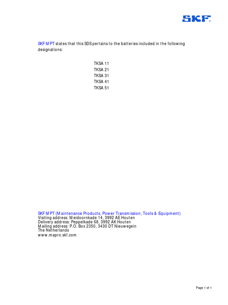 Lithium Ion Battery Safety Data Sheet | PDF | Rechargeable Battery ...