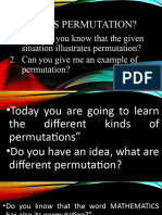Different Kinds of Permutation