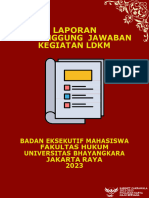 Laporan Pertanggungjawaban Kegiatan LDKM 2023 - Format Terbaru - Bem FH