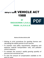 Motor Vehicle Act 1988 - 5 Year Ba LLB
