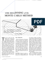 The beginning of the Monte Carlo method