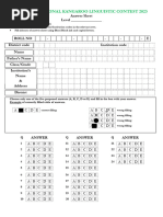 60-Question Multiple Choice Answer Sheet | PDF