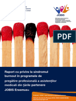 IO1 Raport Cu Privire La Sindromul Burnout În Programele de Pregătire Profesională A Asistenților Medicali Din Țările Partenere JOBIS Erasmus+