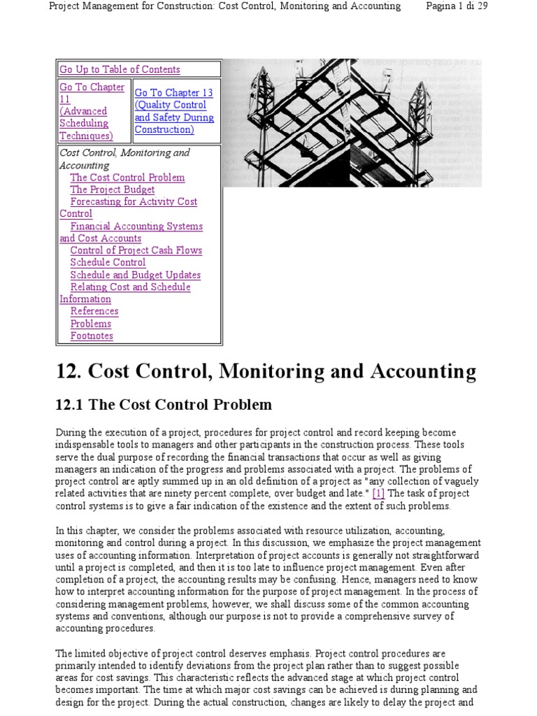 Construction Project Cost Control Guide | PDF | Debits And Credits ...