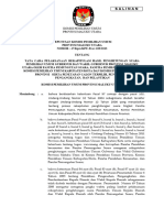 Kpts Kpu No. 47 Tahun 2013 Ttang Tata Cara Rekapitulasi Pemilukada Gubernur Malut