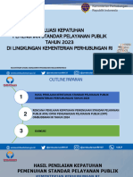 Bahan Ombudsman RI Hasil Evaluasi Penilaian Kemenhub Tahun 2023