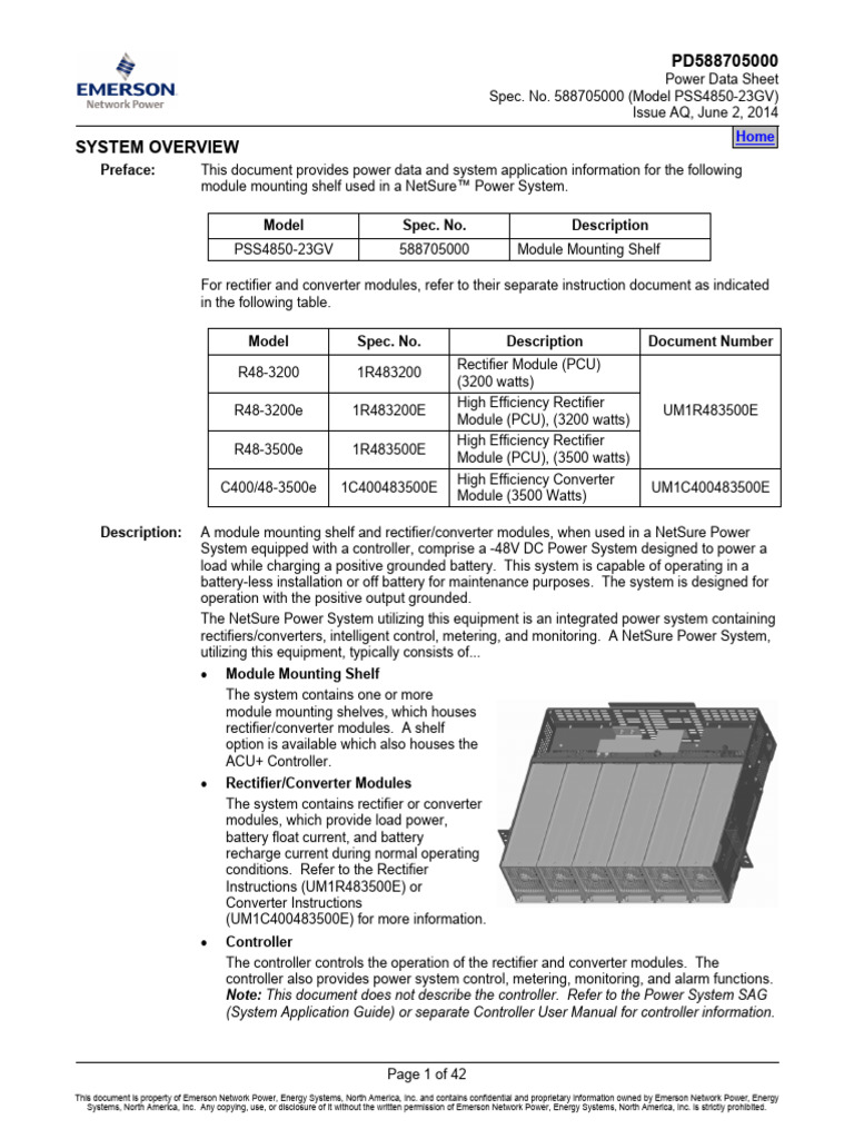 Preface: Model Spec. No. Description | PDF | Technology & Engineering
