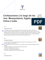 Civilizaciones A Lo Largo de Los Ríos - Mesopotamia, Egipto, China e