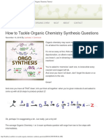 How To Tackle Organic Chemistry Synthesis Questions Organic Chemistry Tutorial