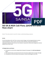 5G SA & NSA Call Flow, QXDM IE's and Ow Chart