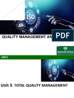 Unit 3 - Total Quality MGT