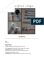 Pacifier Clips - EnGLISH