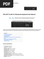 Tellur Keyboard Manual