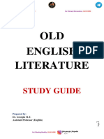 Old English Literature-Study Guide