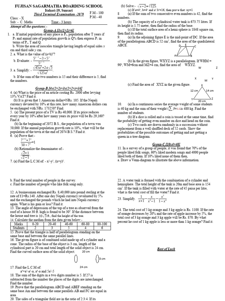 class-x-c-maths-third-terminal-examination-pdf-area-elementary
