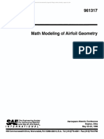 Math Modeling of Airfoil Geometry