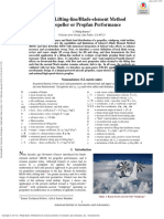 Hybrid Blade Element and Lifting Line For Propeller or Propfan Performance