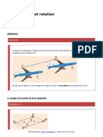 Translation Et Rotation Cours de Maths en 4eme 24277