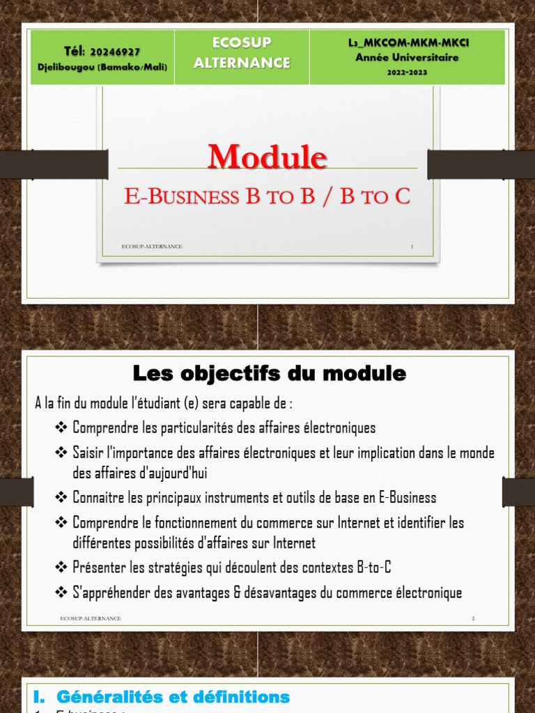 E-Business : Stratégies B2B et B2C | PDF | Commerce électronique ...