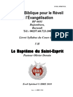 ES6 Le Baptême Du Saint Esprit PST Olivier Derain 5 H Livre IBRE