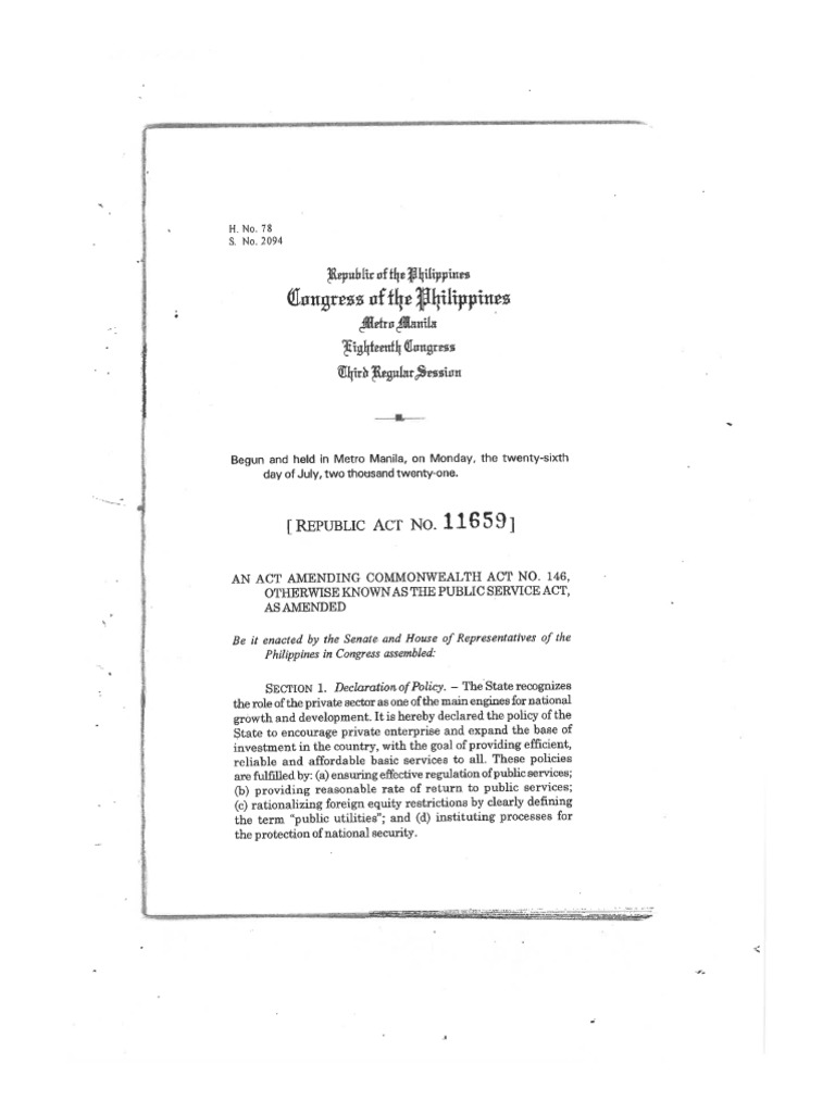 Ra 11659 | PDF