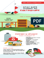 Green Illustrated Earthquake Safety Infographic