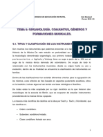 Tema 6 - em - Ed - Primaria - Organología, Conjuntos y Géneros
