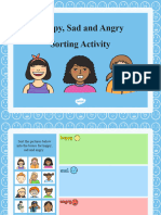 T S 2611 Happy Sad and Angry Sorting Activity Powerpoint