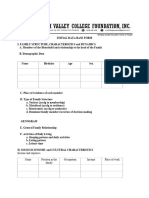 Initial Data Base Form