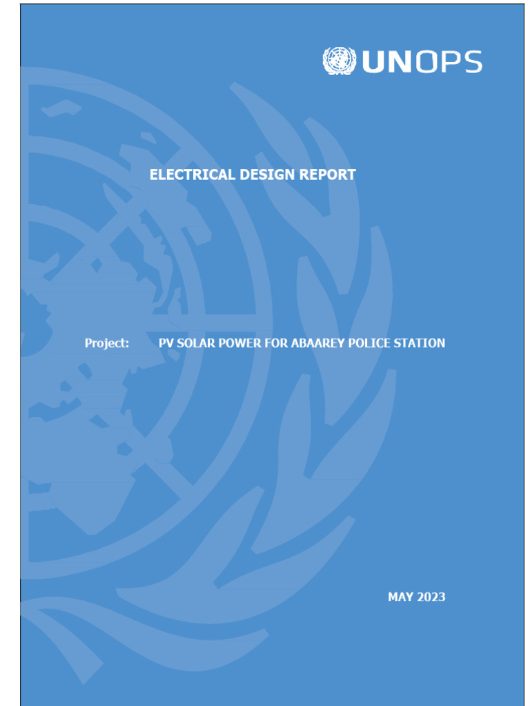 PV Solar Power Design for Abaarey PS | PDF | Solar Panel | Solar Power