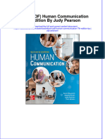 Ebook Ebook PDF Human Communication 7Th Edition by Judy Pearson All Chapter PDF Docx Kindle