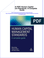 Ebook Ebook PDF Human Capital Management Standards A Complete Guide All Chapter PDF Docx Kindle