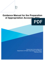 Guidance Manual For The Preparation of Appropriation Accounts 2021