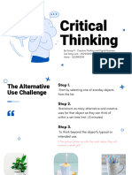Critical Thinking Presentation - CTDB Group 9